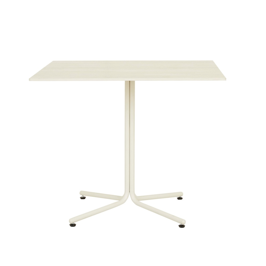 [RILEY-SQUARE-DINING-TABLE-TRAVERTINE-CERAMIC-MATT-BONE-DT-RIL-SQ-X-MATT-BONE] Riley Square Dining Table - Travertine Ceramic - Matt Bone
