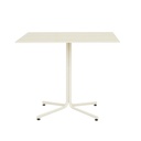 Riley Square Dining Table - Travertine Ceramic - Matt Bone
