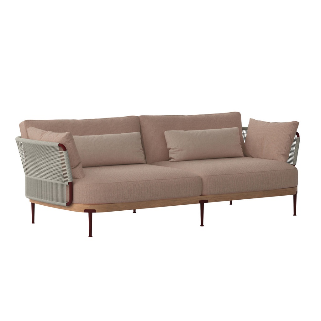 Riviera 3 Seater Sofa - Hazelnut - Canvas