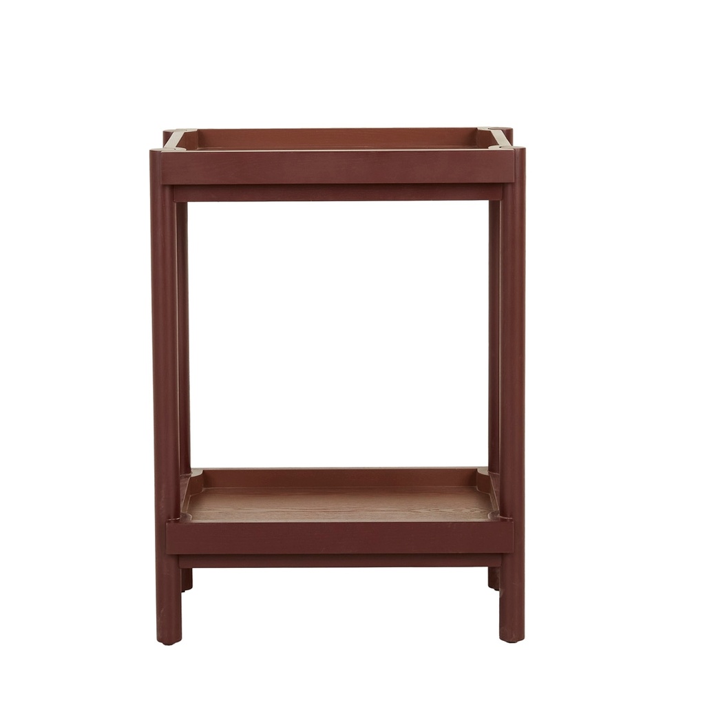 [ROCCO-BAR-STAND-BURGUNDY-BRICK-BAR-ROC-BRICK] Rocco Bar Stand - Burgundy - Brick