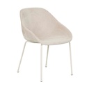 Ronald Dining Armchair - Almond Milk - Matt Bone
