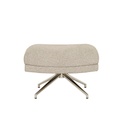 Rowan Ottoman - Fawn Speckle - Chrome