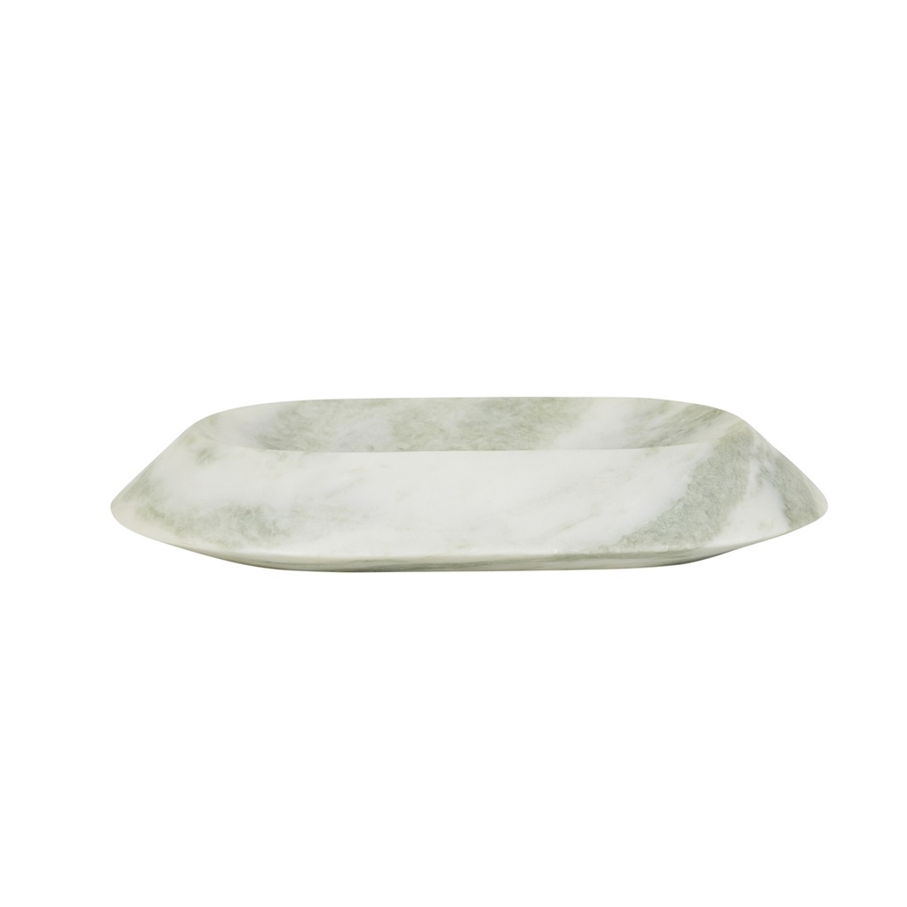 [RUFUS-BEVEL-OVAL-BOWL-SMALL-GREEN-ONYX-DEC-RUF-BEV-OVL-BOWL-SM] Rufus Bevel Oval Bowl Small - Green Onyx