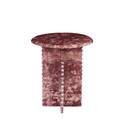 Rufus Fleur Side Table - Carmine Marble
