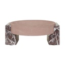Rufus Hedra Bowl - Rosso Marble - Red Sandstone