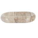 Rufus Indra Pill Shallow Bowl - Oat Marble