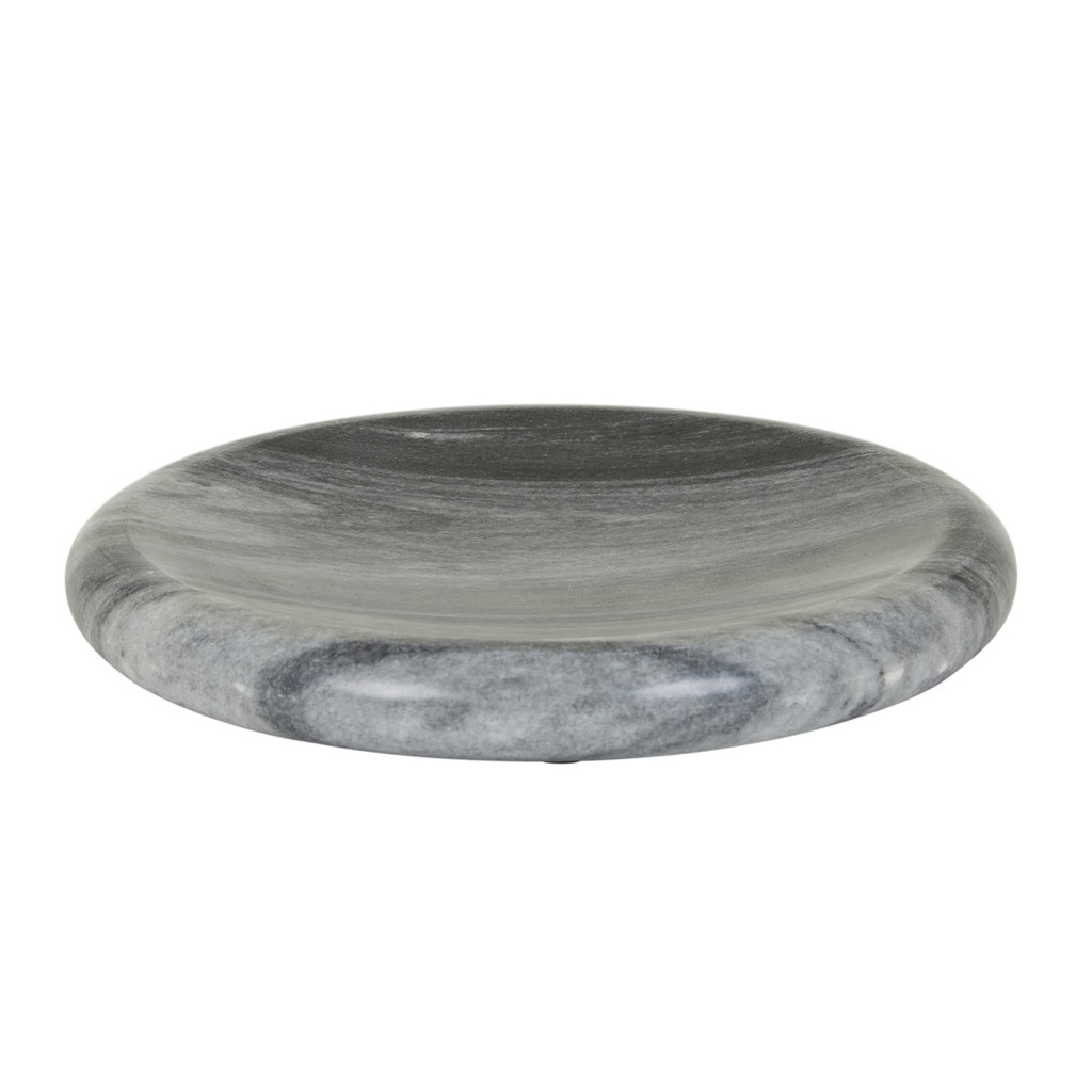 [RUFUS-INDRA-SHALLOW-BOWL-BLACK-MARBLE-DEC-RUF-INDRA-BOWL-X] Rufus Indra Shallow Bowl - Black Marble