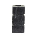 Rufus Stratum Vase Small - Black Marble