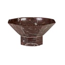 Rufus Zenith Low Bowl - Rosso Marble