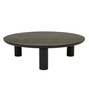 Seb Round Coffee Table - Black Oak