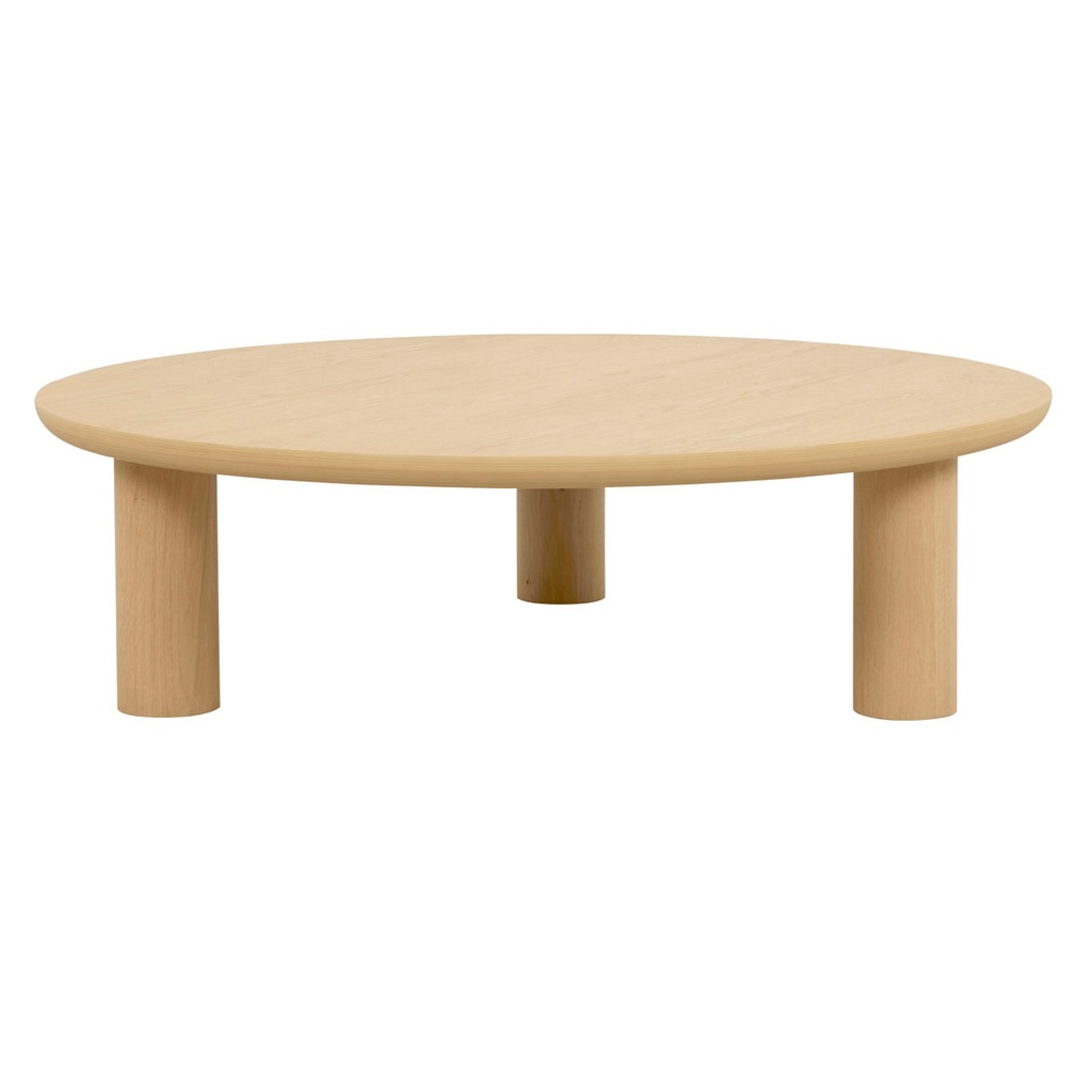 Seb Round Coffee Table - Oak