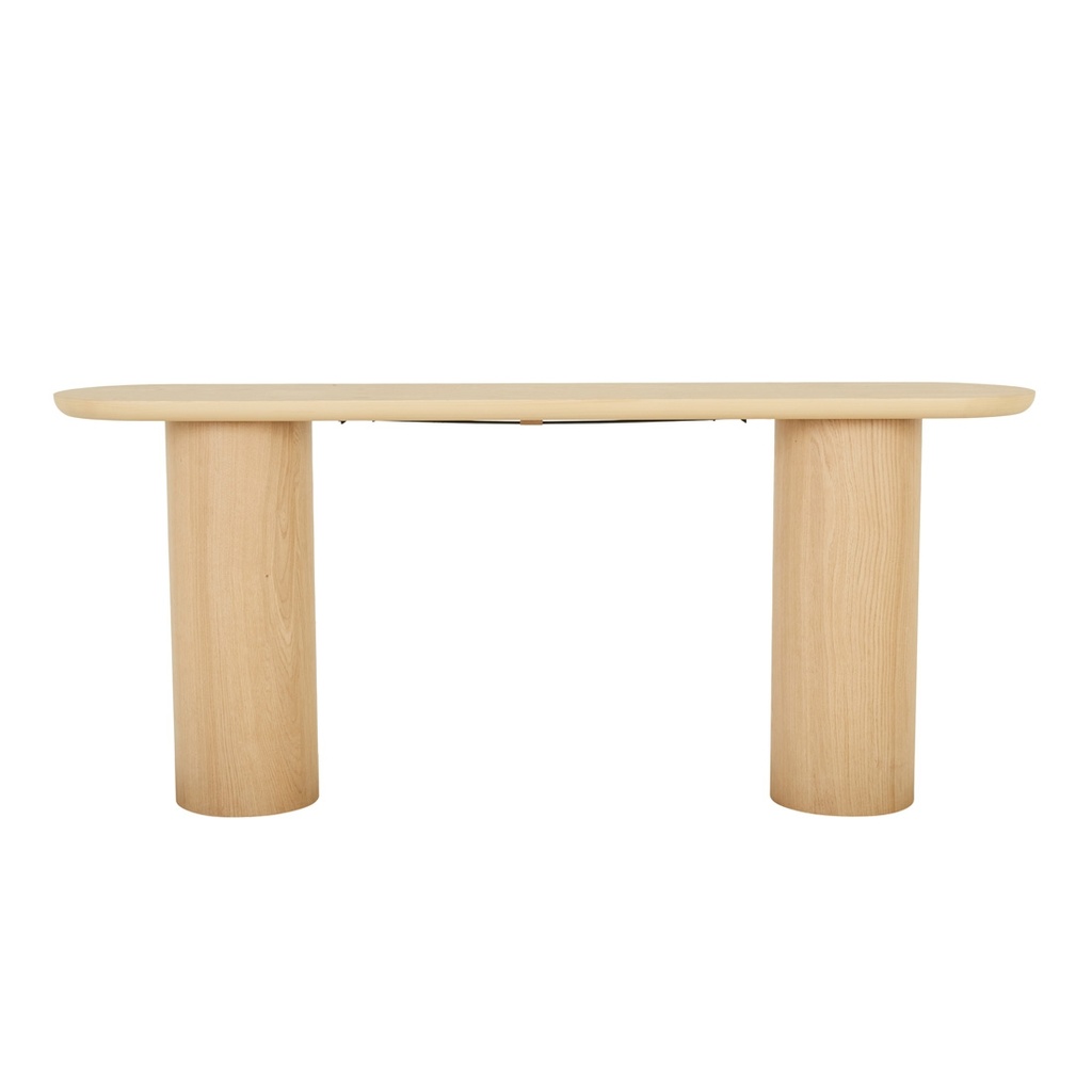 [SEB-OVAL-CONSOLE-OAK-CONS-SEB-OVL-X] Seb Oval Console - Oak