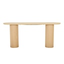Seb Oval Console - Oak