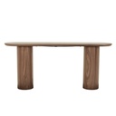 Seb Oval Console - Walnut