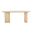 Seb Oval Desk - Oak