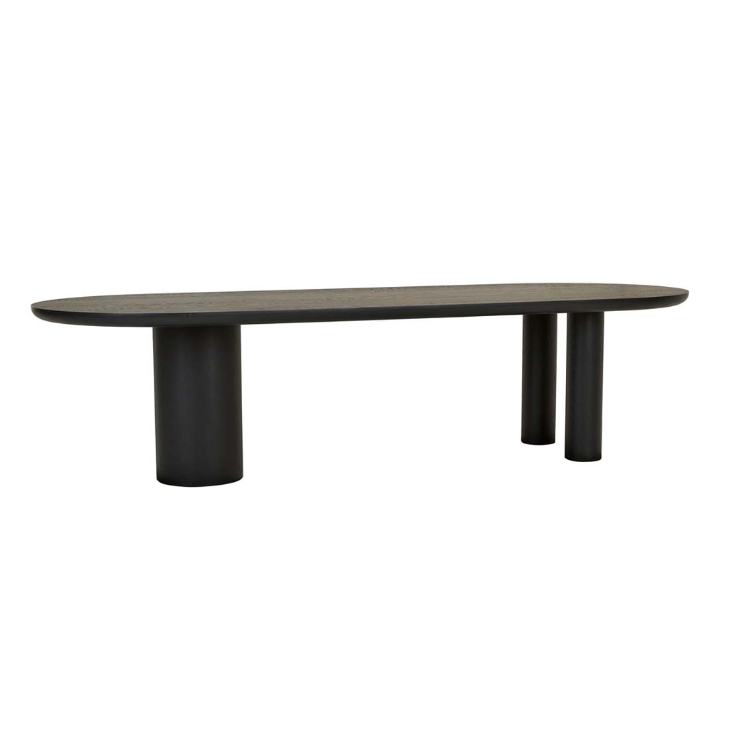 [SEB-OVAL-DINING-TABLE-BLACK-OAK-DT-SEB-OVL-X] Seb Oval Dining Table - Black Oak