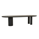 Seb Oval Dining Table - Black Oak