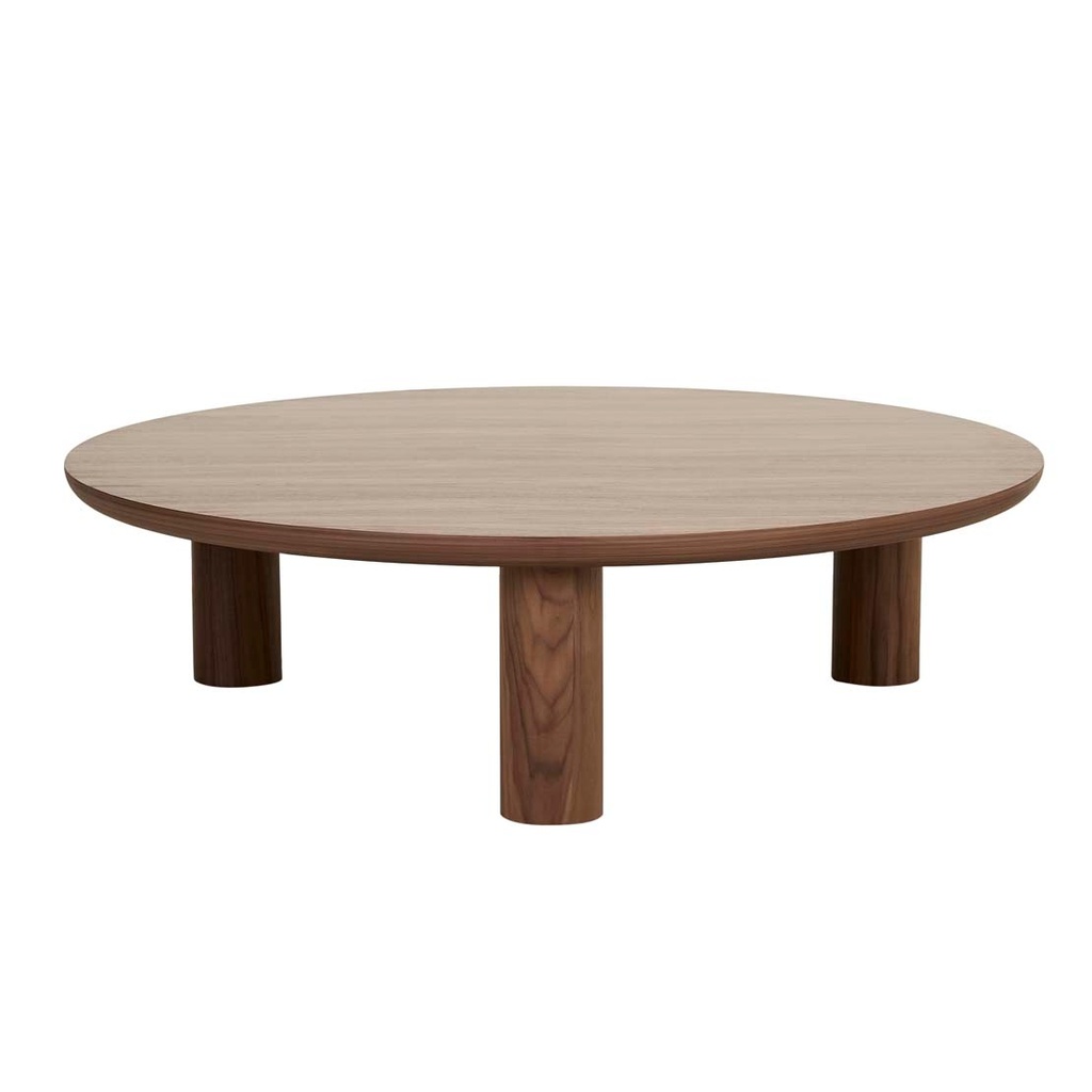 Seb Round Coffee Table - Walnut