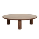 Seb Round Coffee Table - Walnut