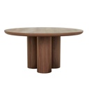 Seb Round Dining Table - Walnut