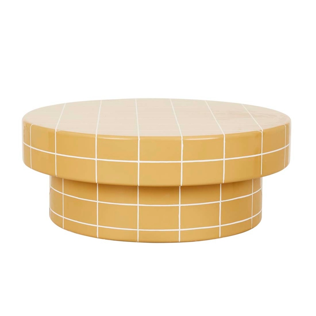 Seville Tile Round Coffee Table - Honey