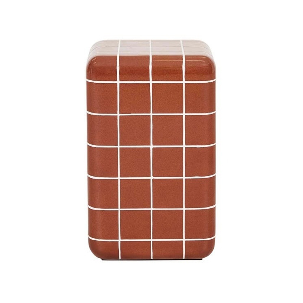 Seville Tile Side Table - Red Glaze