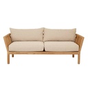 Sicily Frame 3 Seater Sofa - Desert - Natural Teak