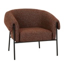 Sid Occasional Chair - Russet - Black Metal
