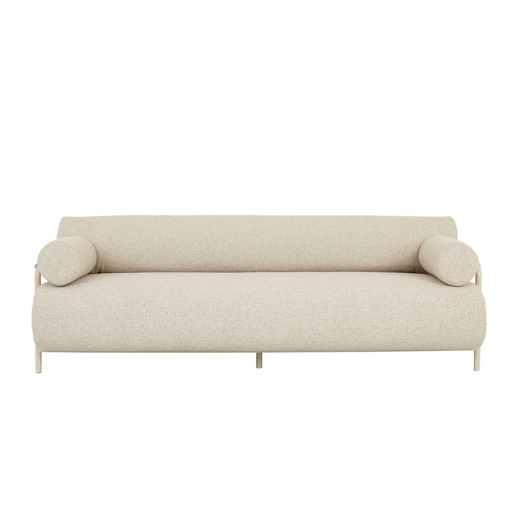 Sidney Renzo 3 Seater Sofa - Driftwood - Bisque