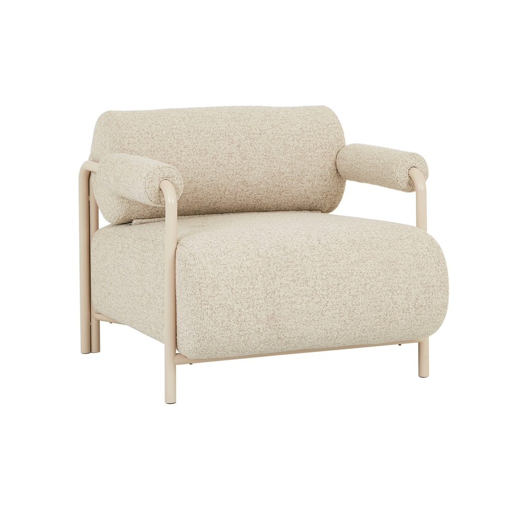 Sidney Renzo Sofa Chair - Driftwood - Bisque
