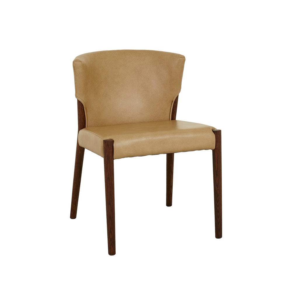 [RONDA-UPHOLSTERED-DINING-CHAIR-ARENA-LEATHER-ESPRESSO-OAK-CH-SKE-RON-UPH-ESPRESSO-OAK] Ronda Upholstered Dining Chair - Arena Leather - Espresso Oak