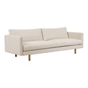Base 3 Seater Sofa - Oatmeal - Light Oak