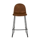 Smith Barstool - Tan - Black Metal
