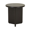 Solstice Slice Side Table - Black Oak