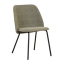 Sophia Dining Chair - Oregano - Black Metal
