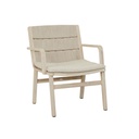 Sutton Occasional Chair - Mushroom - Aged Teak
