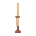 Talis Floor Sculpture - Brick - Natural Ash