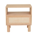 Tennyson Woven Open Bedside - New Oak