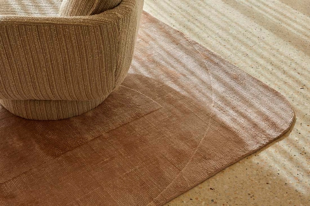 [TEPIH-CURVE-RUGS-DUSTY-ROSE-RUG-TEP-CRV-X] Tepih Curve Rug - Dusty Rose