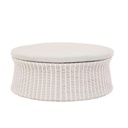 Tide Isle Ottoman - Chalk - Light Grey