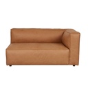 Tolv Baker 2 Seater Right Corner Sofa - Camel Leather