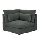 Tolv Island Corner Sofa - Kale Linen