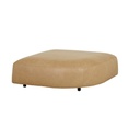 Tolv Peal Rounded Ottoman with Fixed Covers - Arena Leather