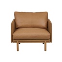 Tolv Pensive Sofa Chair - Camel - Light Oak