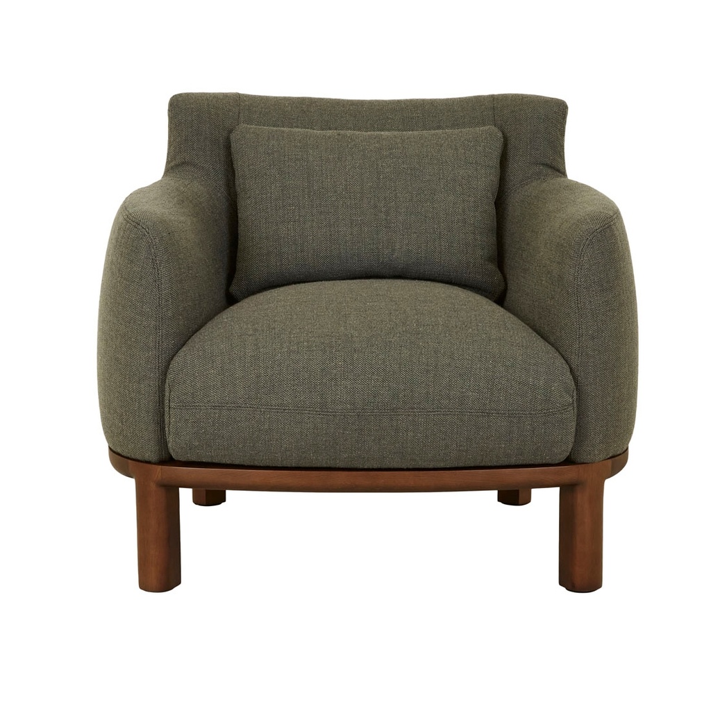 Tolv Stena Occasional Chair - Basil - Smoked Oak