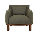 Tolv Stena Occasional Chair - Basil - Smoked Oak