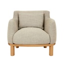 Tolv Stena Occasional Chair - Harbour Grey - Light Oak