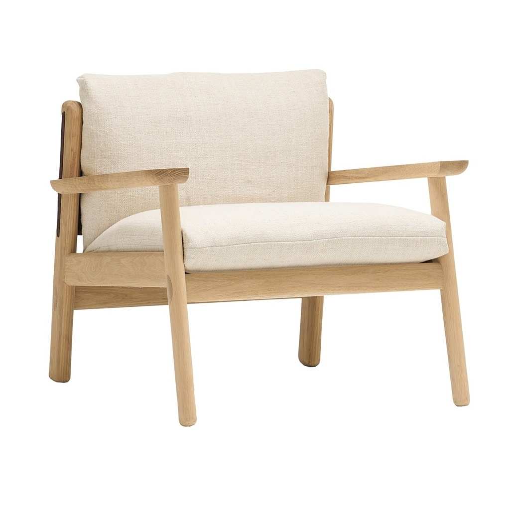 [TOLV-WREN-OCCASIONAL-CHAIR-OATMEAL-BLONDE-OAK-CH-TOLV-WREN-OCC-BLONDE-OAK] Tolv Wren Occasional Chair - Oatmeal - Blonde Oak