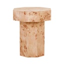 Trove Burl Side Table - Light Burl