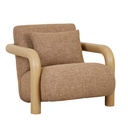 Trove Wrap Occasional Chair - Caramel Weave - Natural Mindi